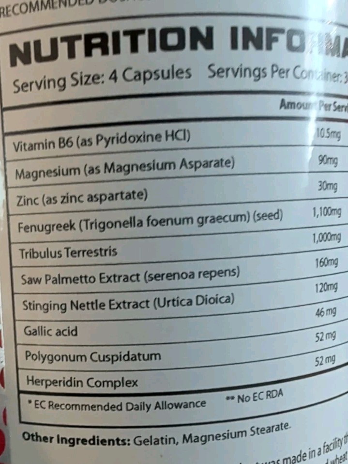Hyperstrength Hyper Test Testosterone Booster Mag Zinc Tribulus 120Caps 6/2026
