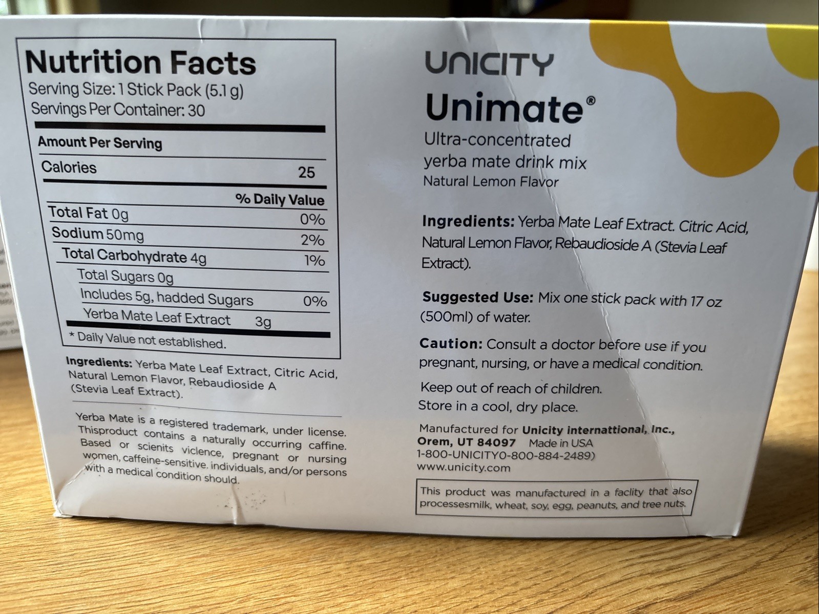 Unicity Balance Orange Fiber Drink Mix 50 pack and 18 unimate