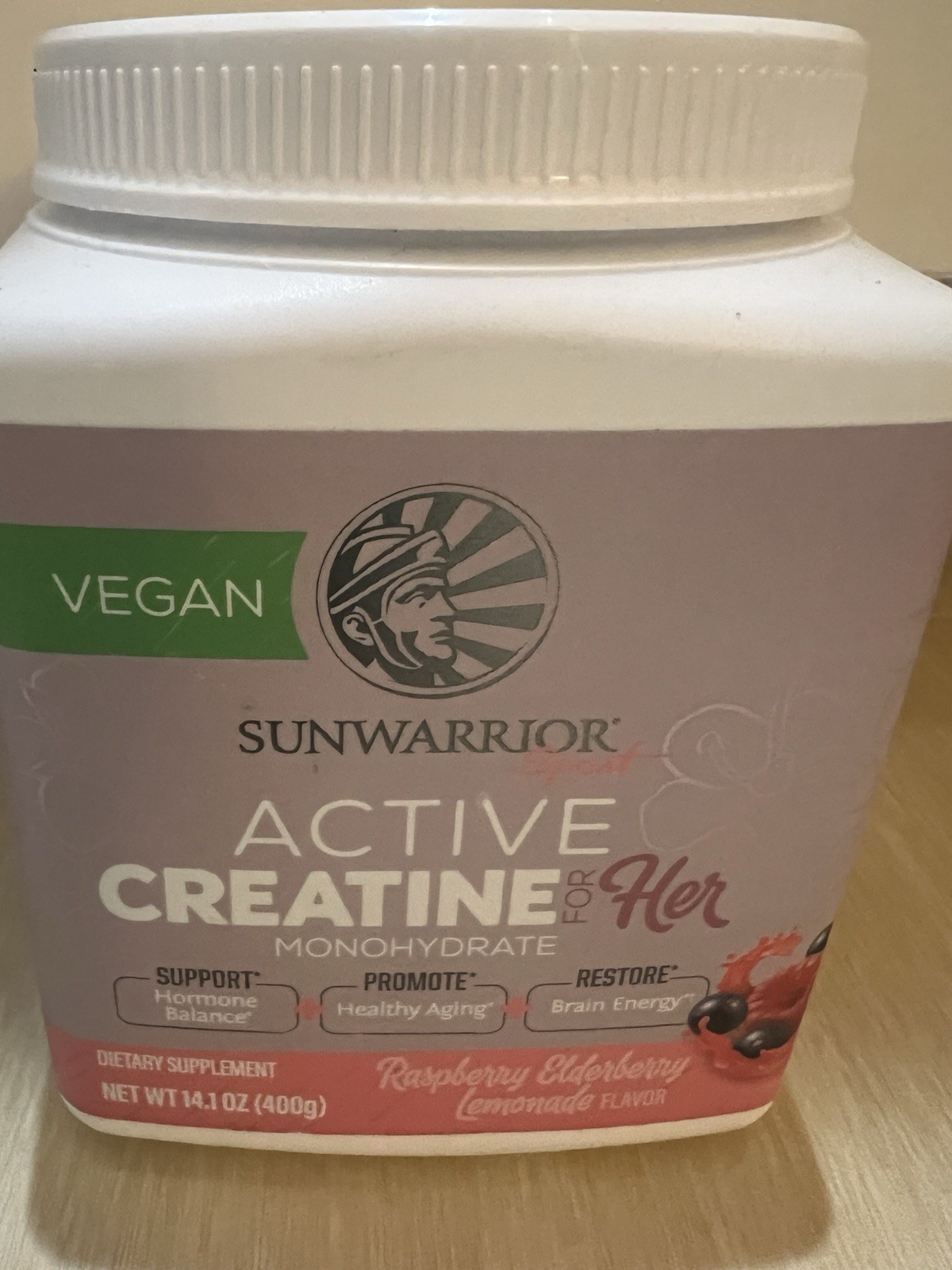 2 PACK Ascent Clean Creatine Creapure & Sunwarrior For Her Rasberry Monohydrate