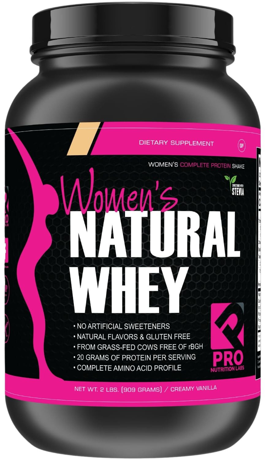 PRO NUTRITION LABS Whey Protein Powder for Women Vanilla Powder – Low Carb Gl…