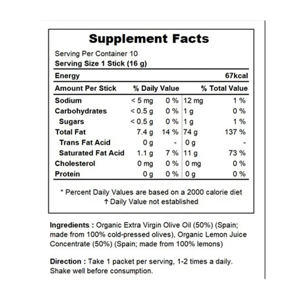 BB LAB Organic Olive & Lemon Dual Shot, 5050 Ratio, ColdPressed Extra Virgin …