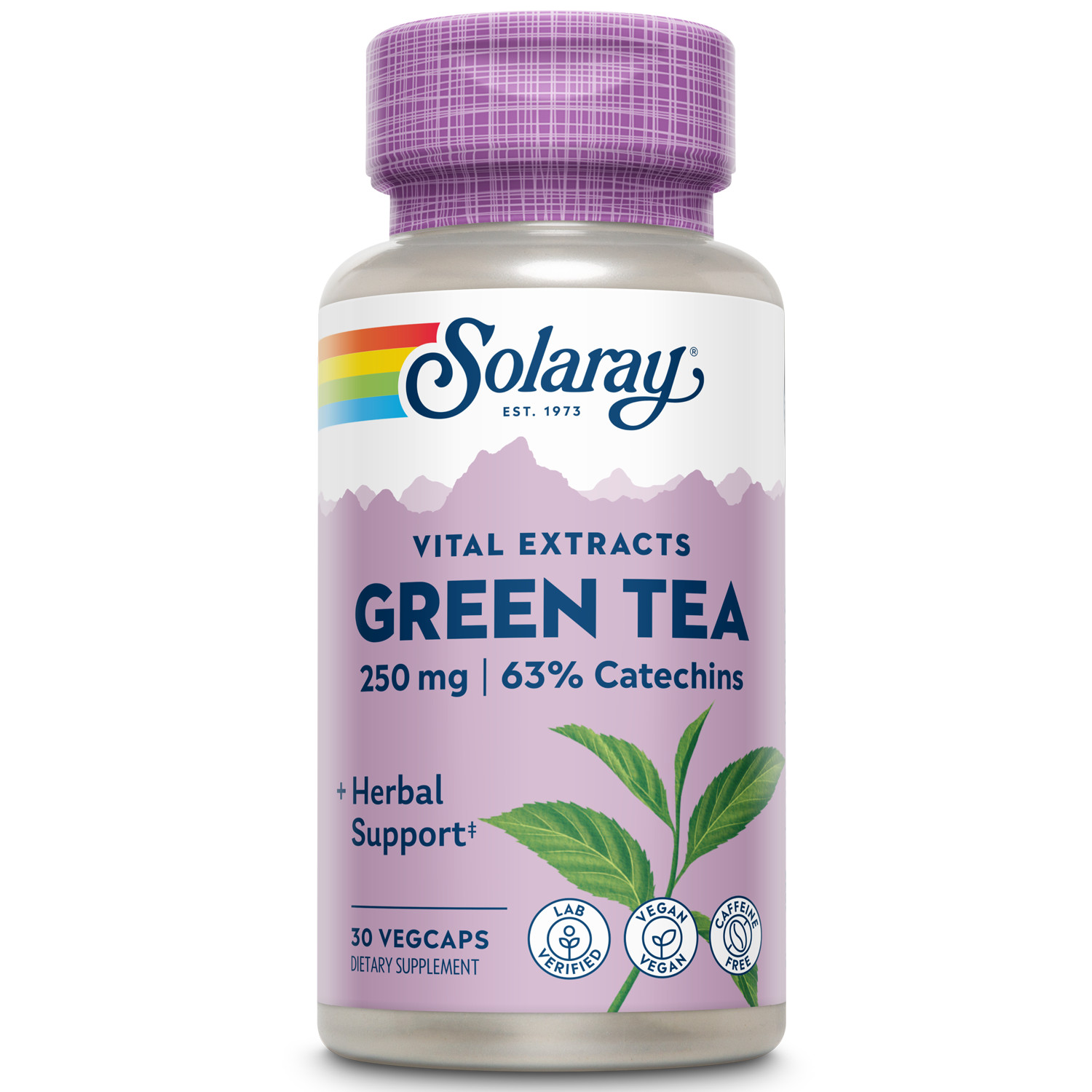 Solaray Green Tea Leaf Extract 250 mg | 30 VegCaps
