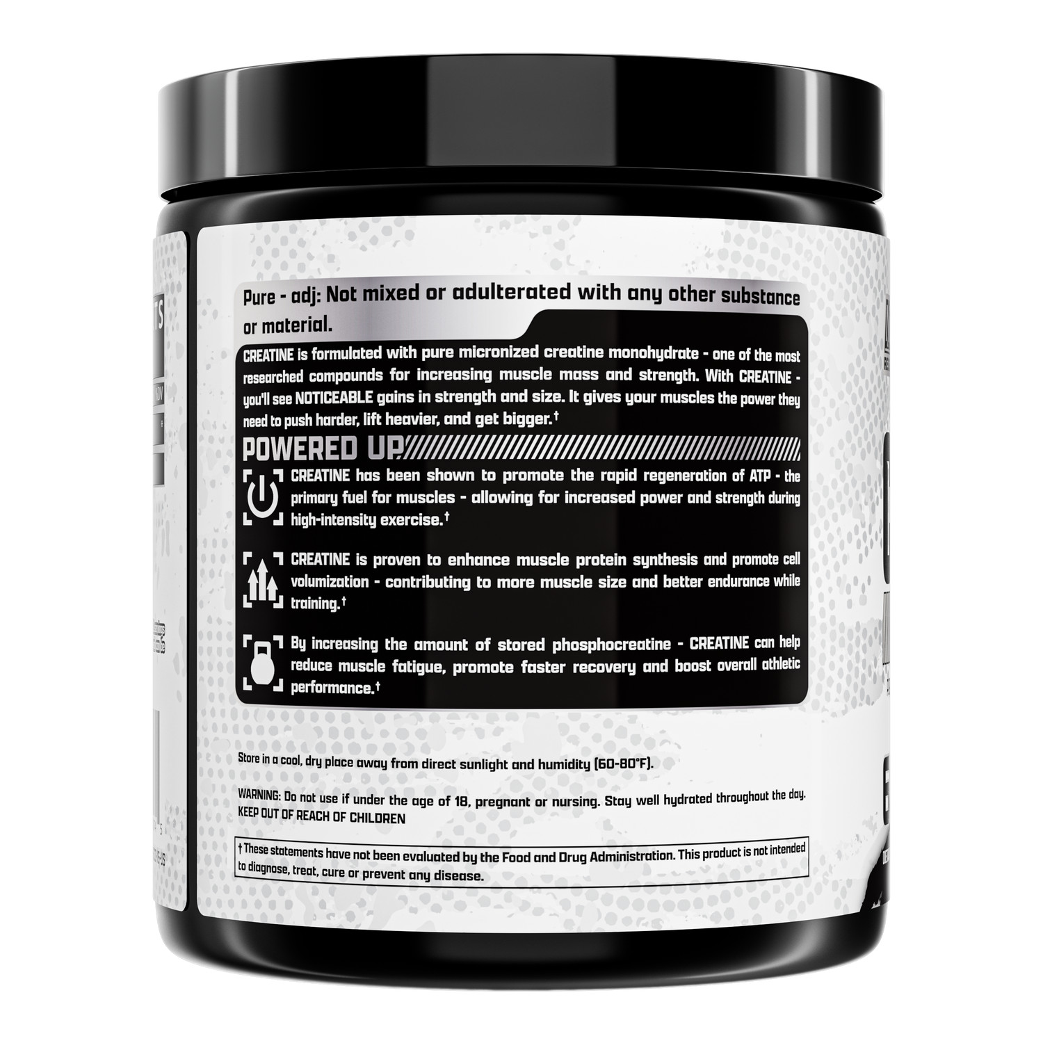 Nutrex CREATINE Monohydrate Powder Micronized Unflavored 60 Servings 300 Grams