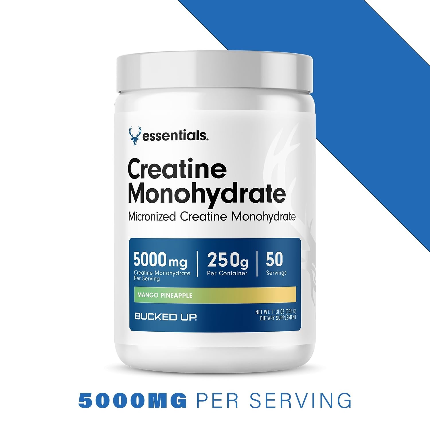 Mango Pineapple Creatine Monohydrate Powder – Easy Mix, Vegetarian, 5G/Serving,