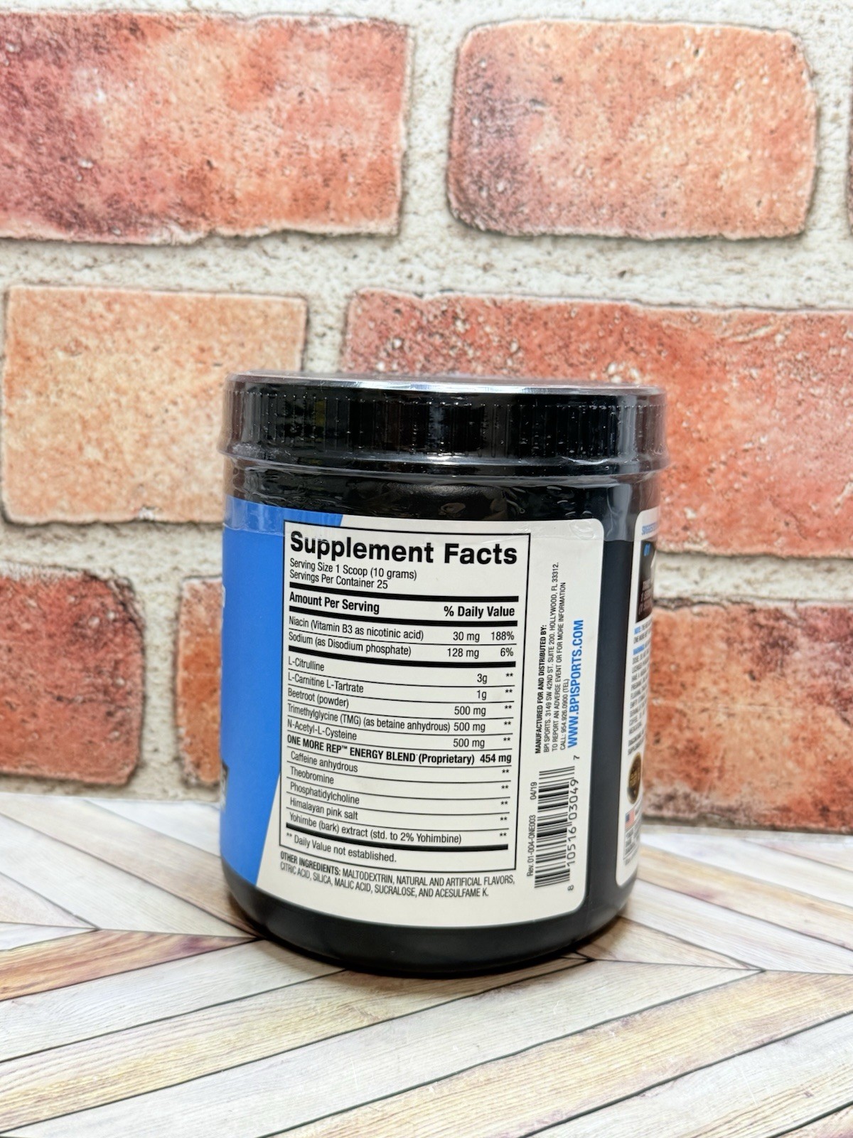 BPI Sports ONE MORE REP Berry Splash Legendary 1.M.R Perform 25 Serv EX: 5/27