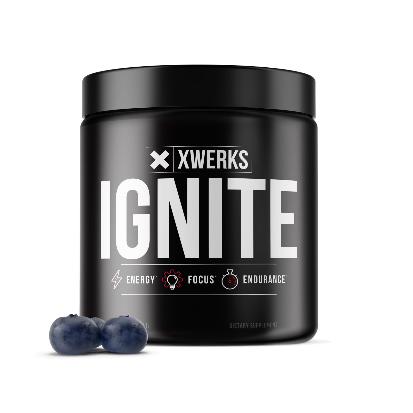 Pre Workout Powder – 150mg Caffeine, Blue Razz Flavor, 30 Servings – Energy & Fo