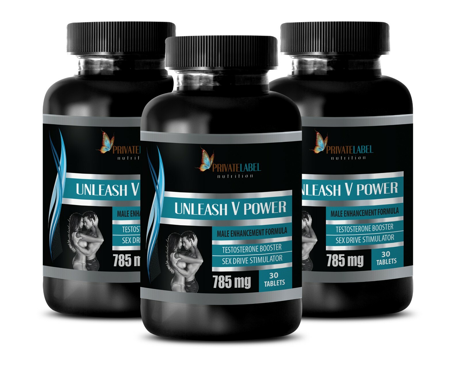 “Unleash V Power” Male Enhancement. Increase Size (3 Bottles, 90 Capsules)