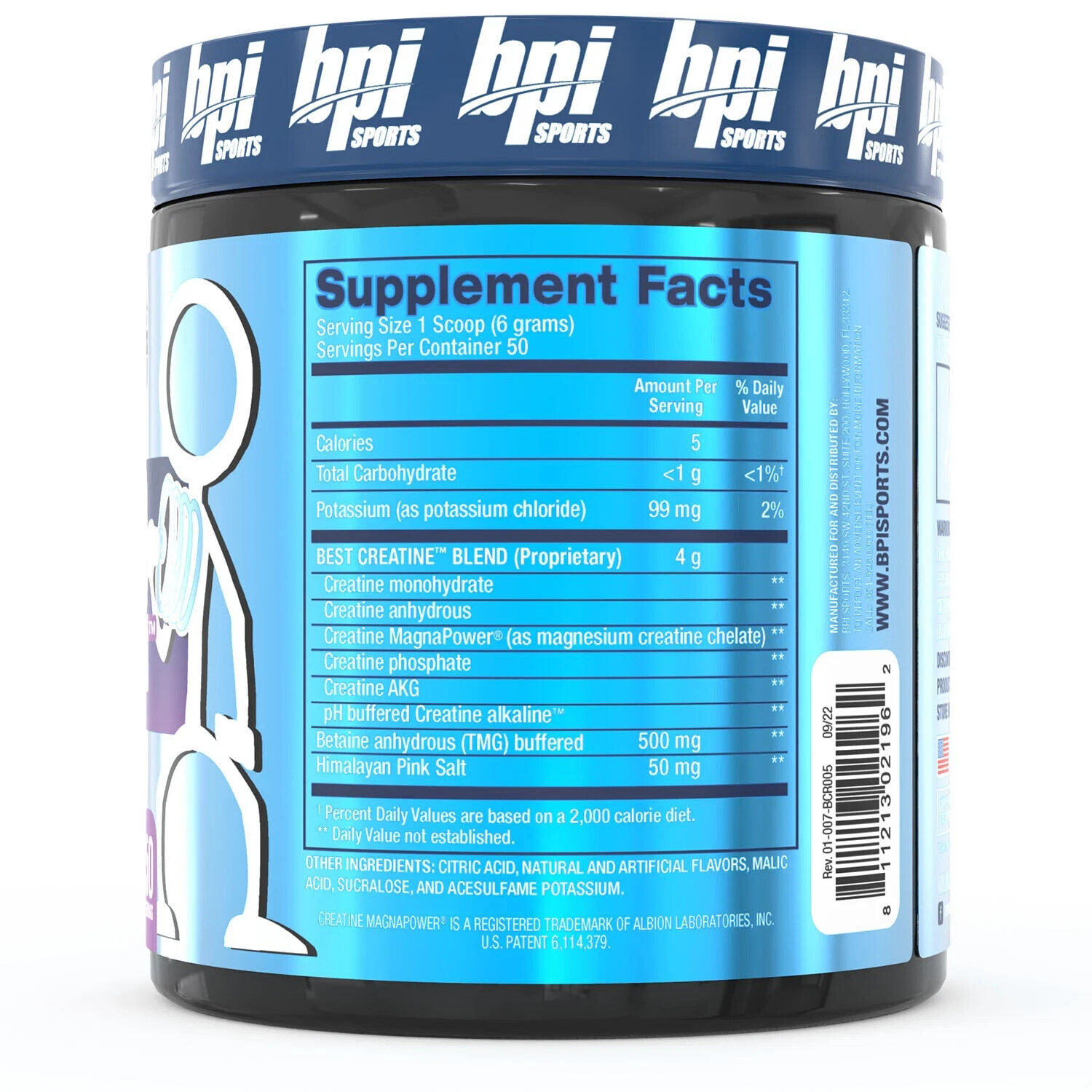 BPI Sports Best Creatine For Muscle Growth Snow Cone 50 Servings