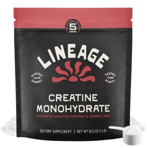 Lineage Provisions Creatine Monohydrate Powder Micronized Clean 90 Servings