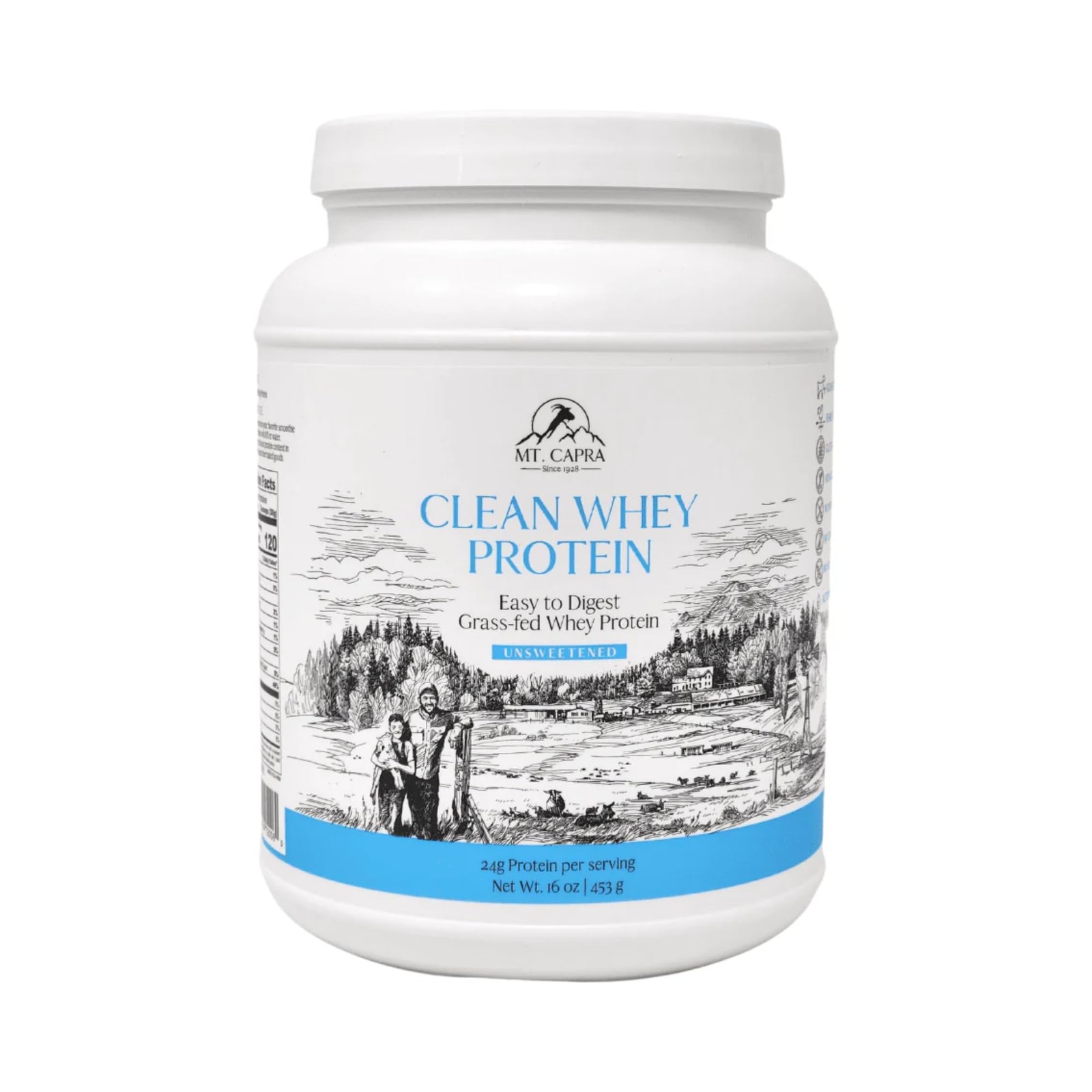 Mt. Capra Clean Whey Protein | Grass-Fed Undenatured Goat Whey Protein Powder…