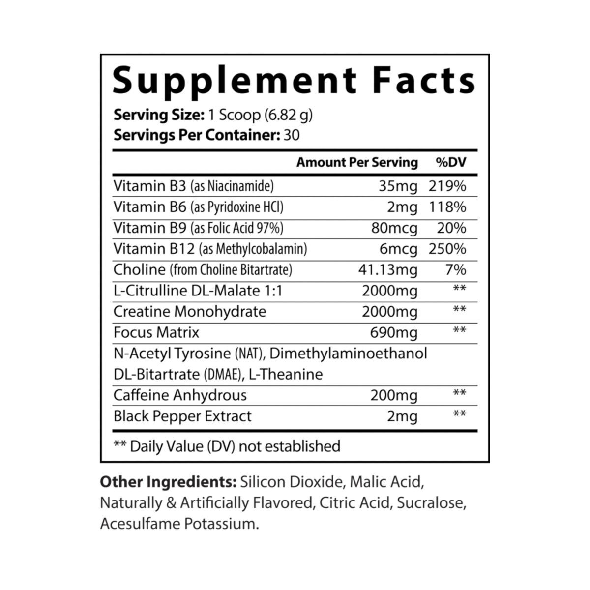Pre-Workout Supplement – Fruit Punch Flavor