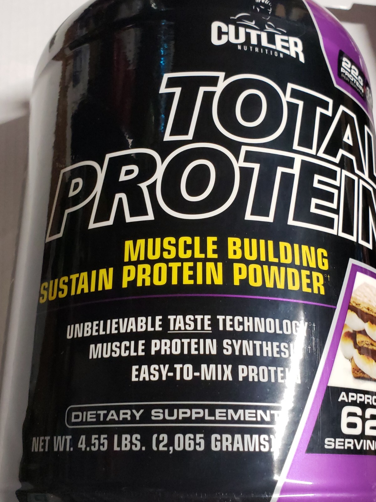 Cutler Nutrition – Total Protein – SMORES – 4.55 lbs – 62 Servings – Exp 9/2025