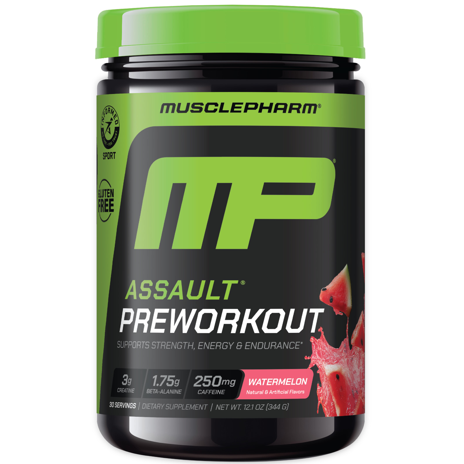 Assault® Preworkout, Watermelon, 12.1 oz (344 g)