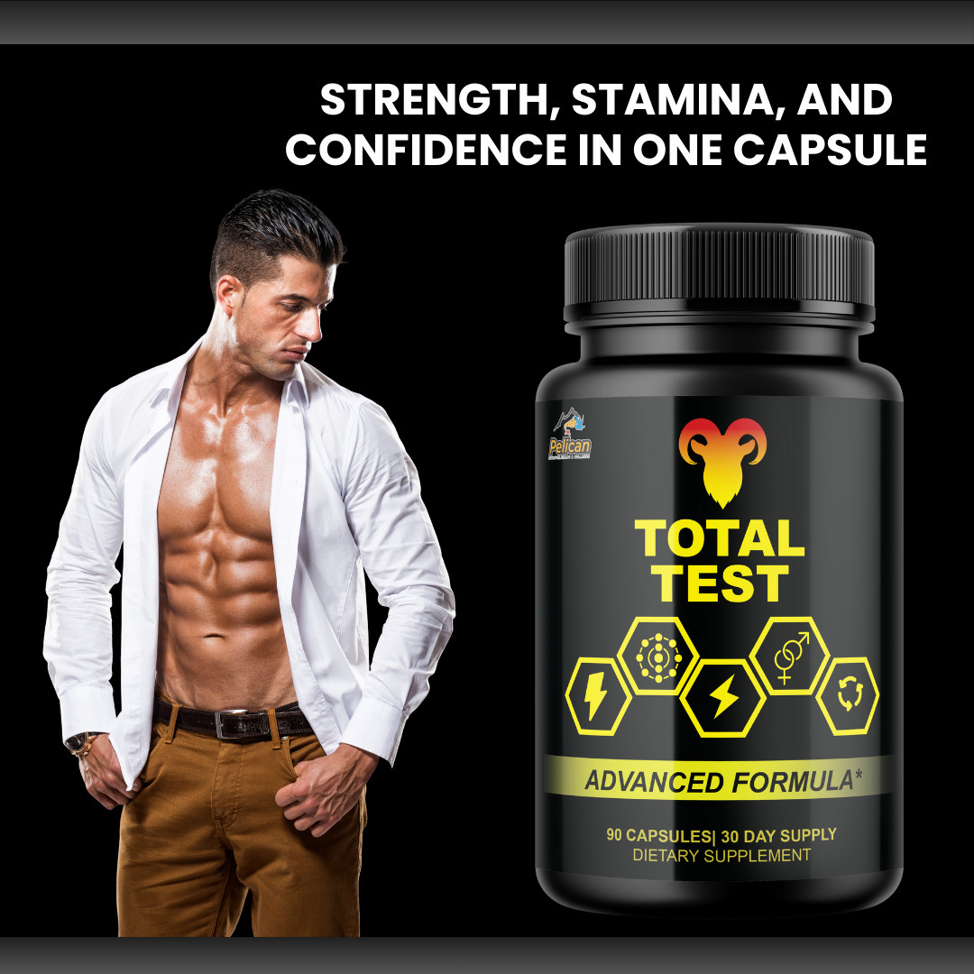 Total Test- Bodybuilding & Men’s Health Support- 3 Bottles- 270 Capsules