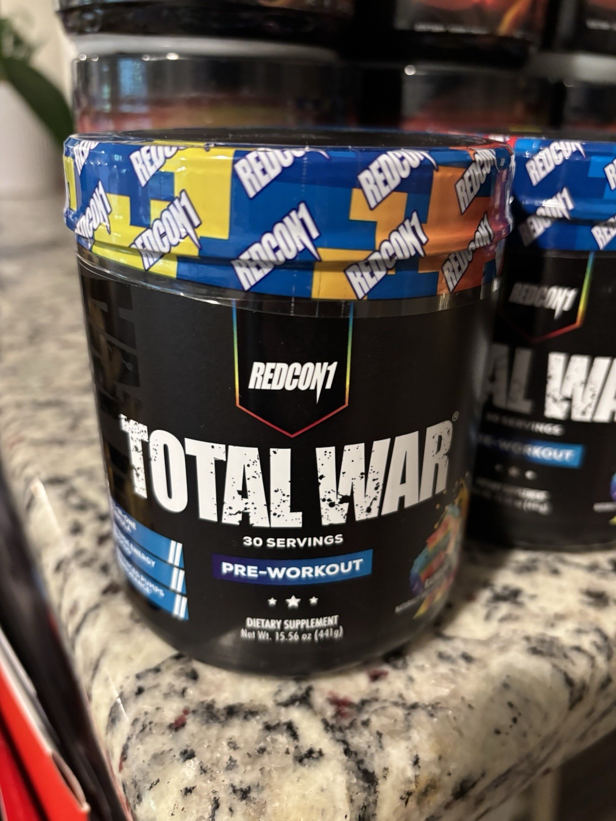 REDON1; TOTAL WAR; Pre-Workout; Rainbow Candy; Exp 5/27; 30 Servings; NEW/SEALED