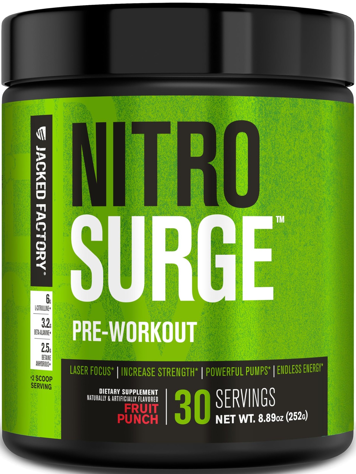 NITROSURGE Pre Workout Fruit Punch 30 Servings