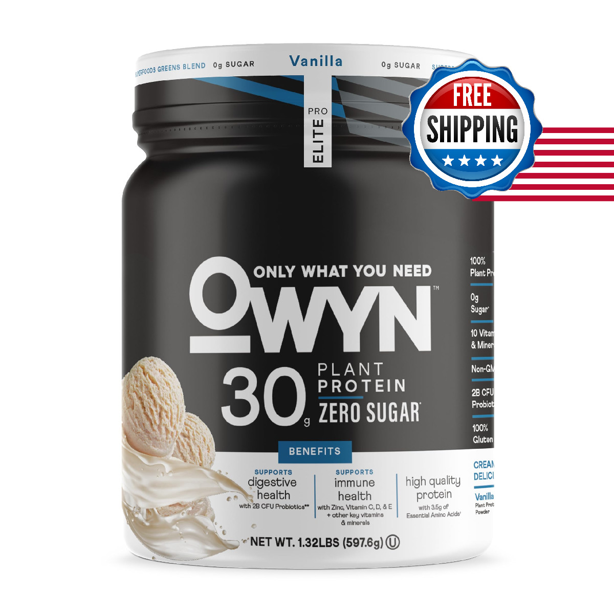 Owyn Only What You Need Pro Elite High Protein Powder 30G Vegan Protein For