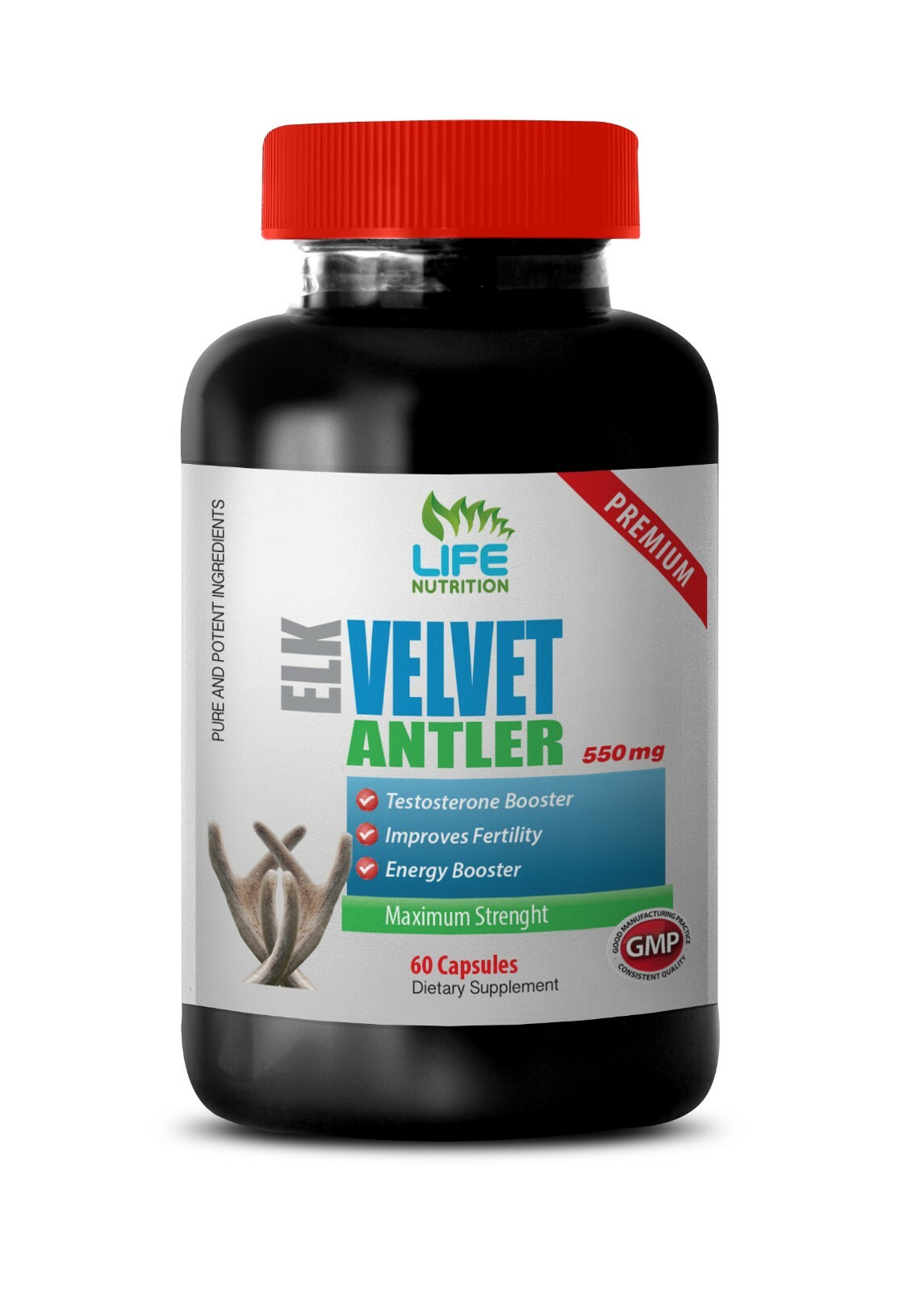 daily sexual health support – ELK VELVET ANTLER – immune support capsules 1BOTTL