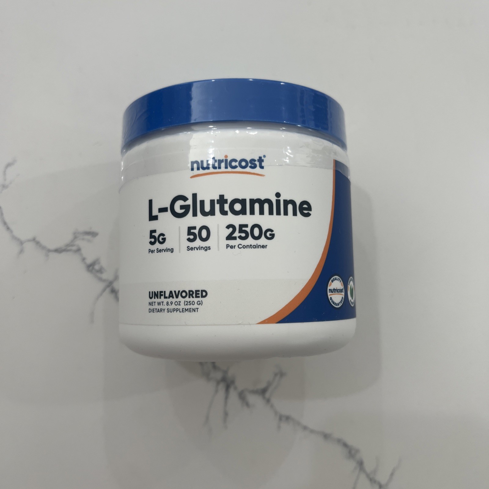 Nutricost L-Glutamine Powder 250 Grams – 50 Servings, Non-GMO, Gluten Free
