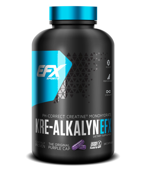 EFX Sports KRE ALKALYN – pH Correct Buffered Creatine Monohydrate Pills 260 Caps