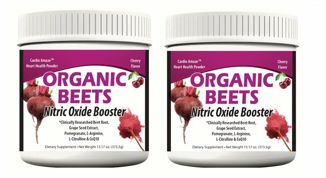 Organic Beet Root Powder 500mg, L-Arginine, L-Citrulline Cherry 2 Pk.