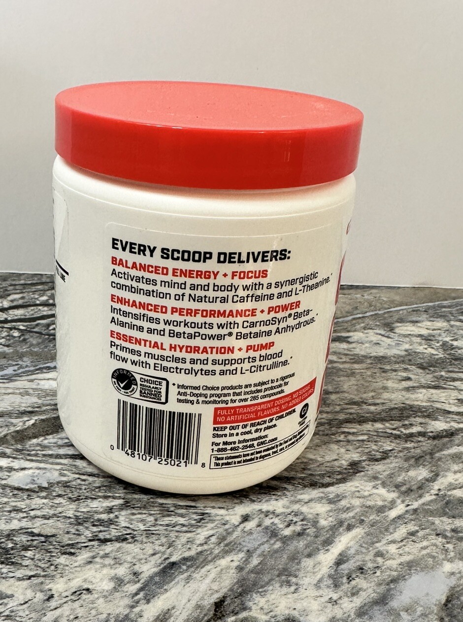 GNC Pro Performance Pre-workout Blue Raspberry 30 Servings