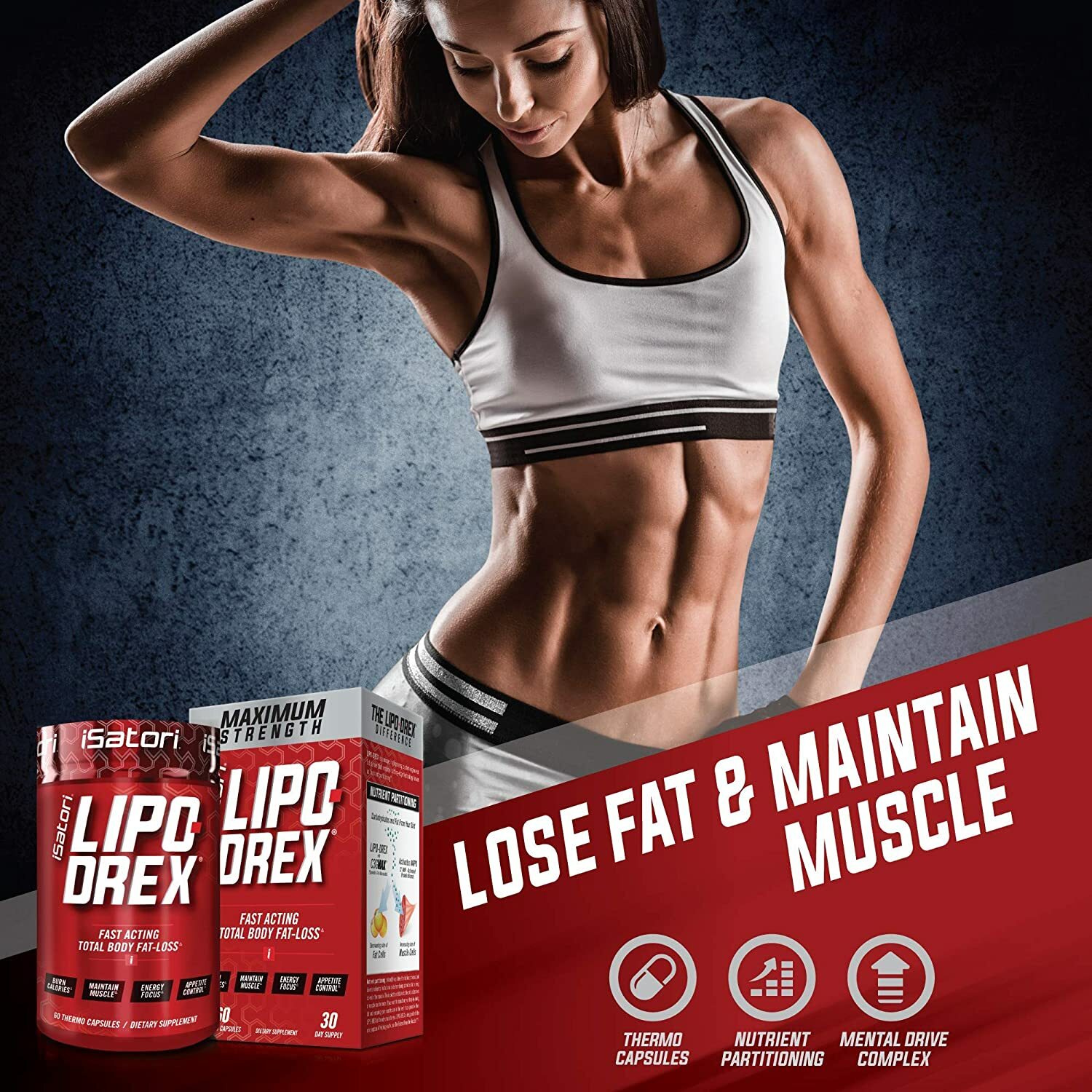 iSatori Women’s Lean Stack – Bombsicle L-Carnitine 3000 and Lipo-Drex