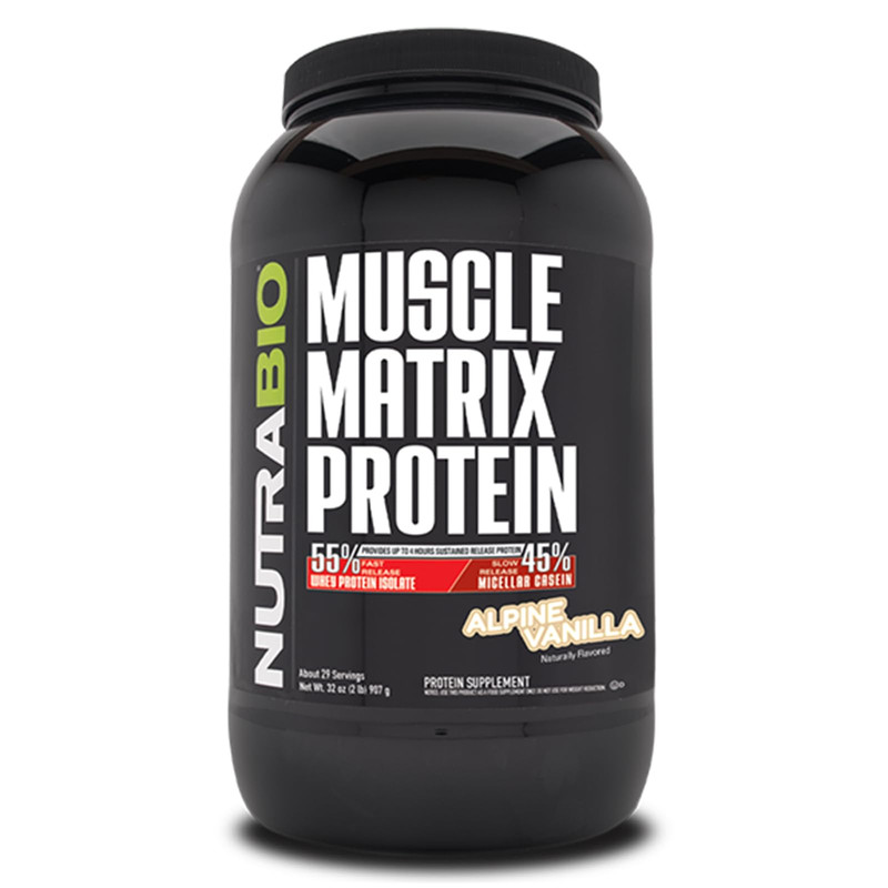 Nutrabio Muscle Matrix Protein Powder – 25G Of Protein Per Scoop – Whey Isolate