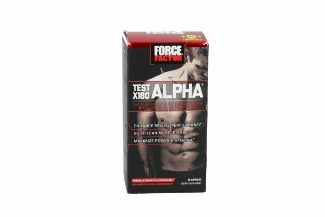 Test X180 Alpha®, 60 Capsules 12/26+ Free Shipping Sealed!