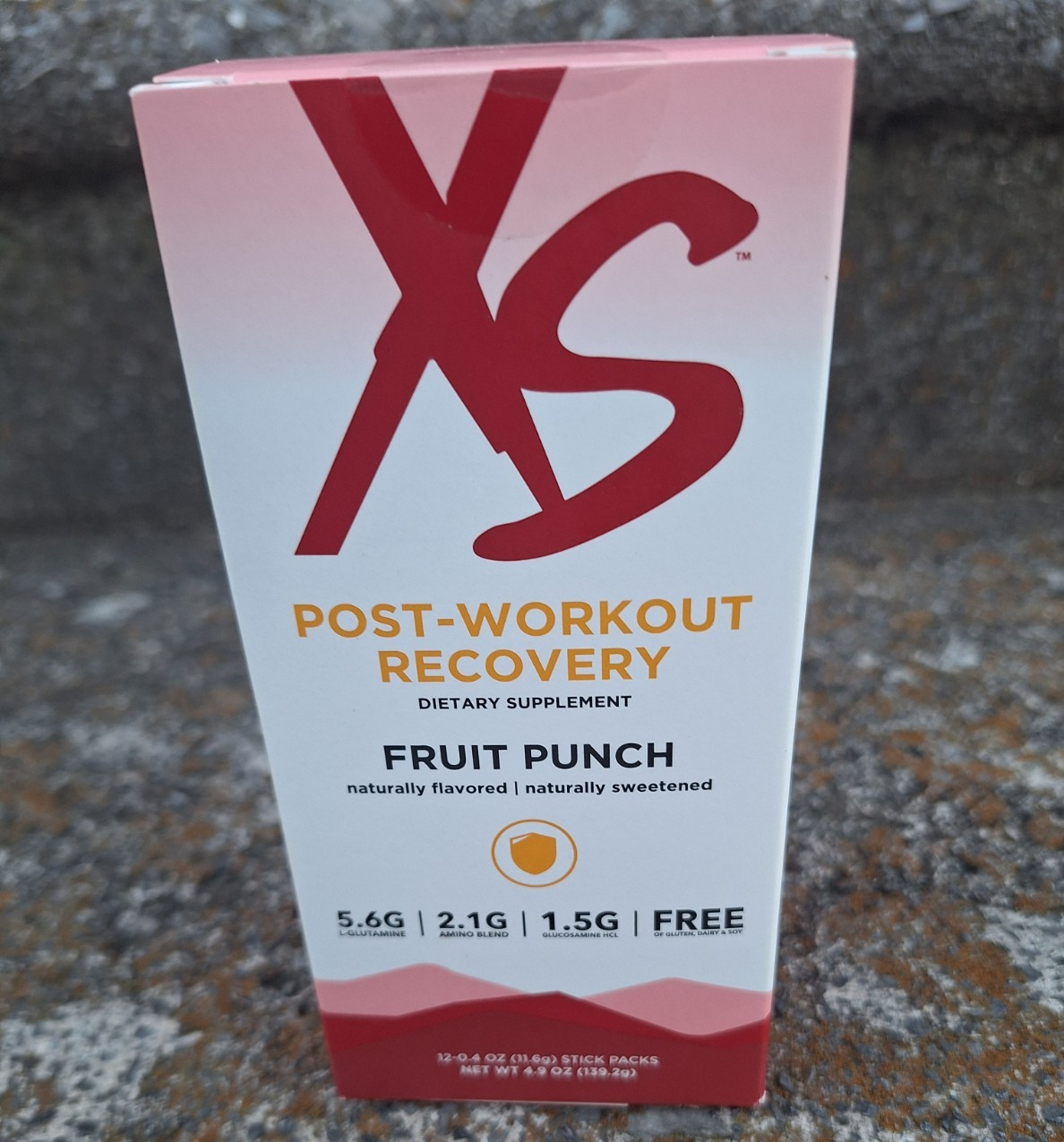 XS Post-Workout Recovery Powder Fruit Punch 12 Stick Packs