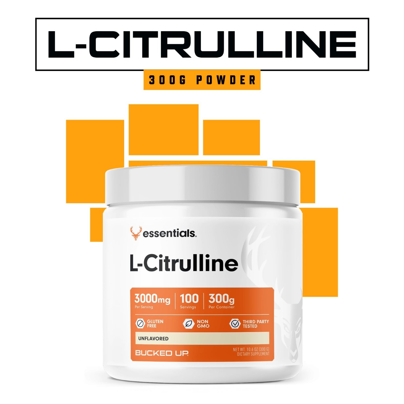 L-Citrulline 3000mg Powder – 100 Servings, Boost Energy & Endurance, Muscle Supp