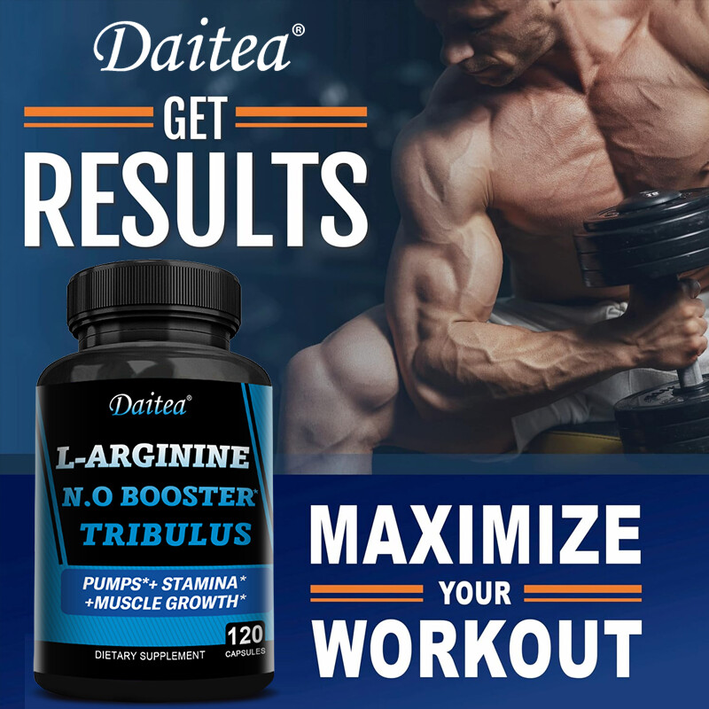 Nitric Oxide Booster w/ L-Arginine 1610mg Highest Potency Muscle Pump Supplement