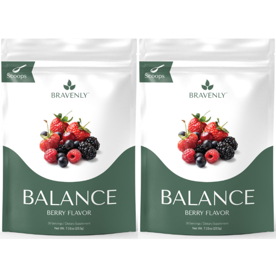 X2 Bravenly Balance Bulk Powder 60 servings Berry flavor – EXP 08/2027