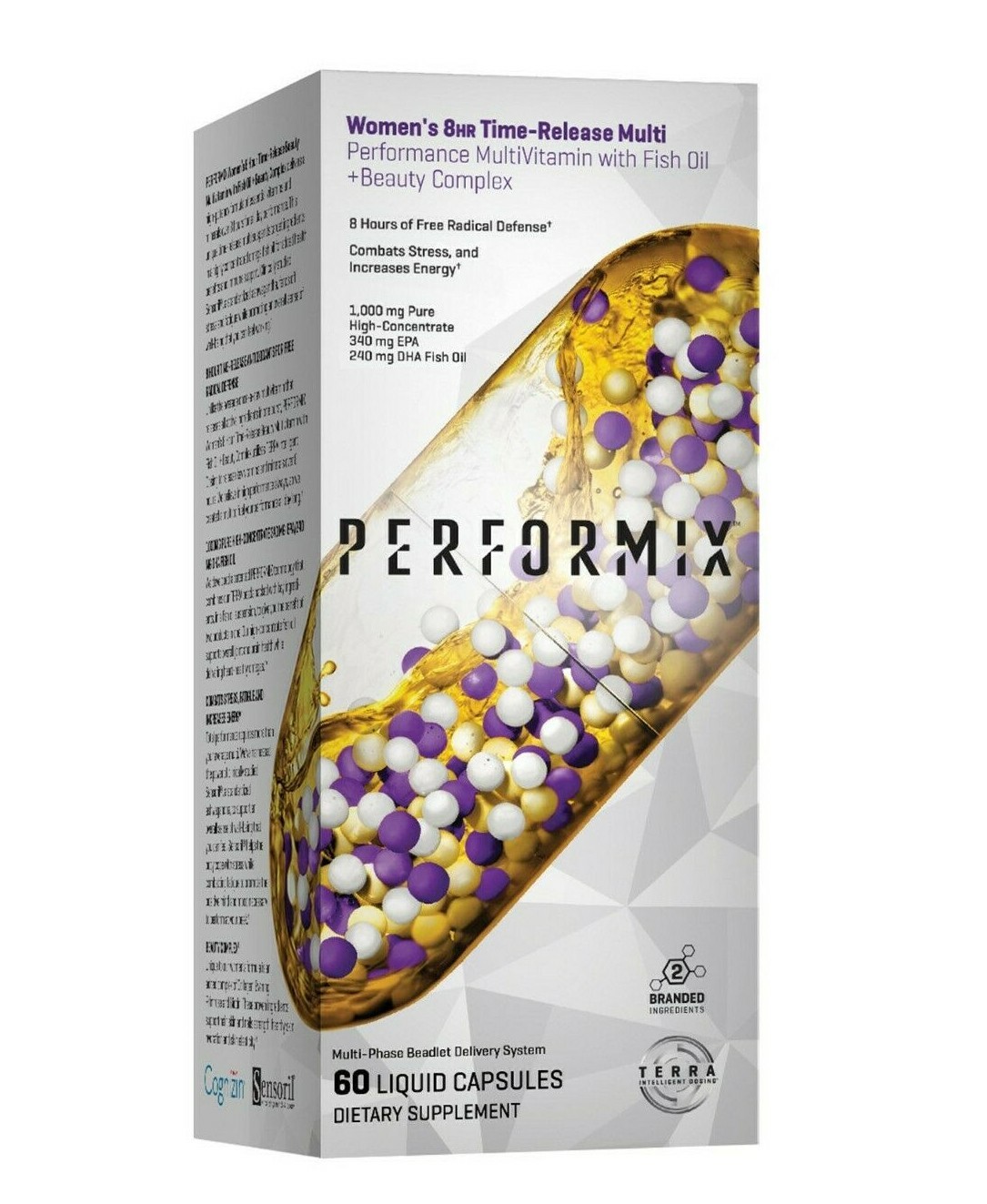 Performix Women’s 8 HR Time-Release Multi w/ Fish Oil – BUSTED CAPS **2 Pack**