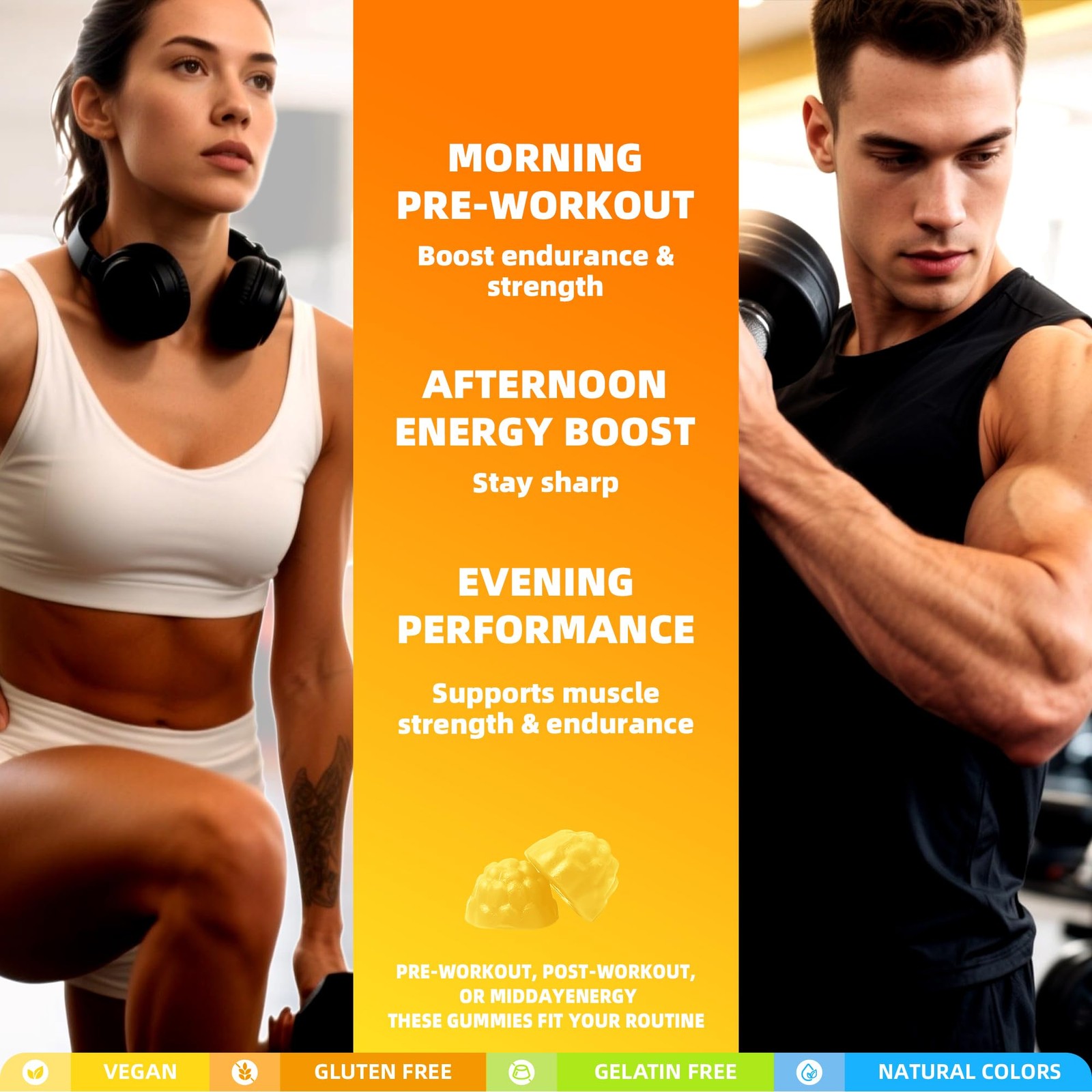 Creatine Monohydrate Gummies, NSF Certified Creatine Gummy, 5g Dose for Men a…