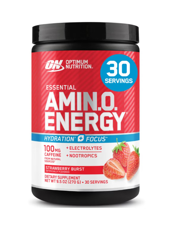 Optimum Nutrition Amino Energy Hydration Focus Strawberry 9.5oz