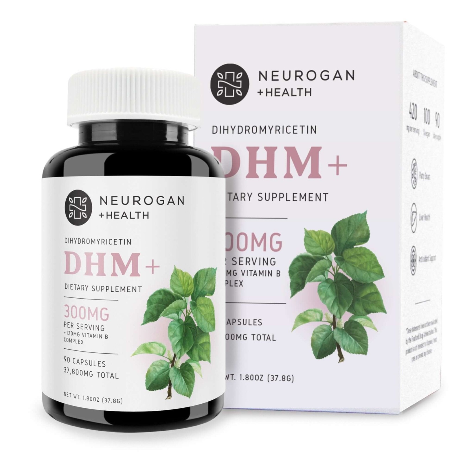 Neurogan Health Dihydromyricetin (DHM) Capsules (300mg, 90 Capsules) NonGMO USA