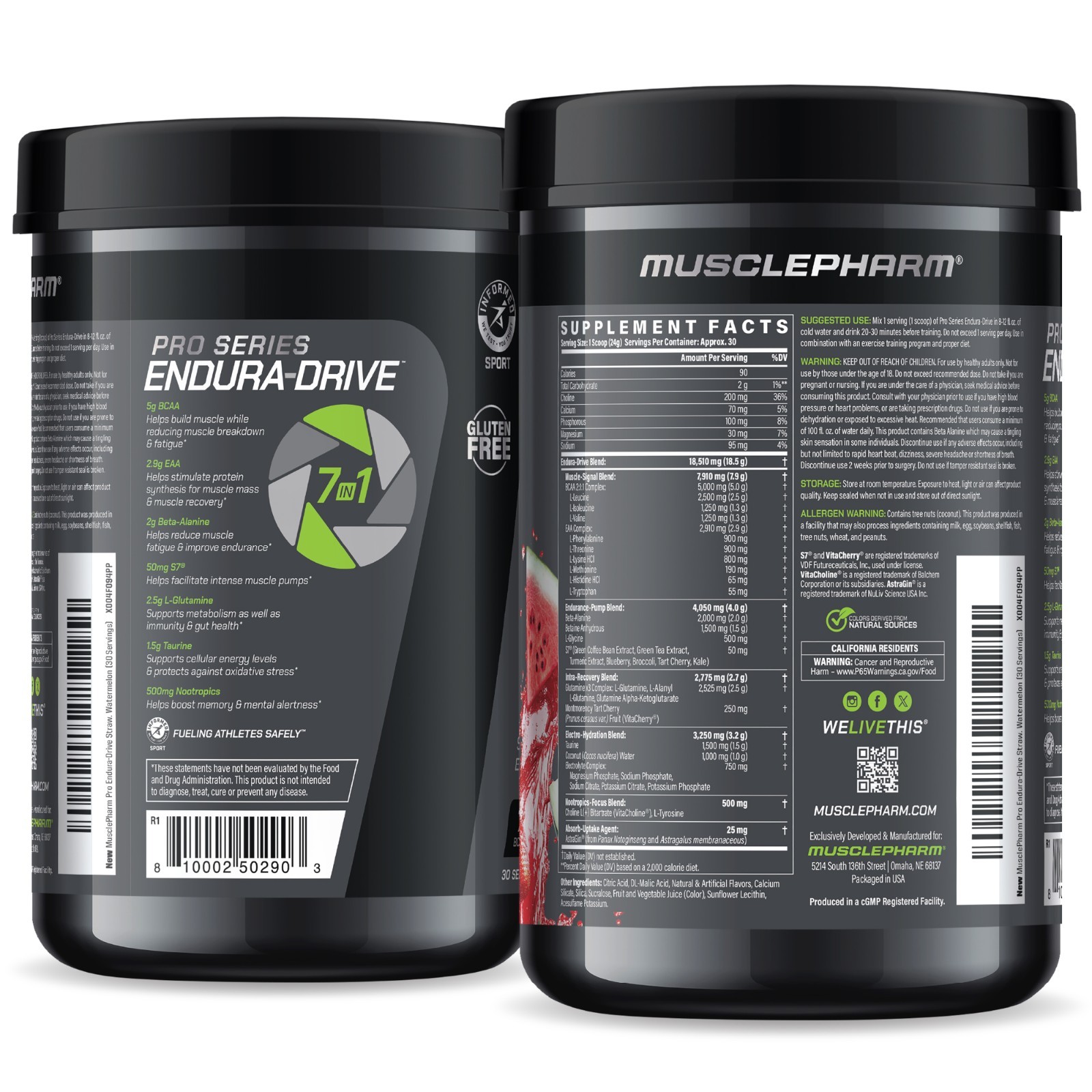 Pro Series, Endura-Drive™, Strawberry Watermelon, 1.6 lbs (711 g)