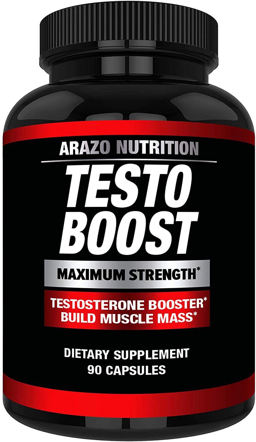 Arazo Nutritioin TestoBoost Dietary Supplement Maximum Strength 90 Capsules