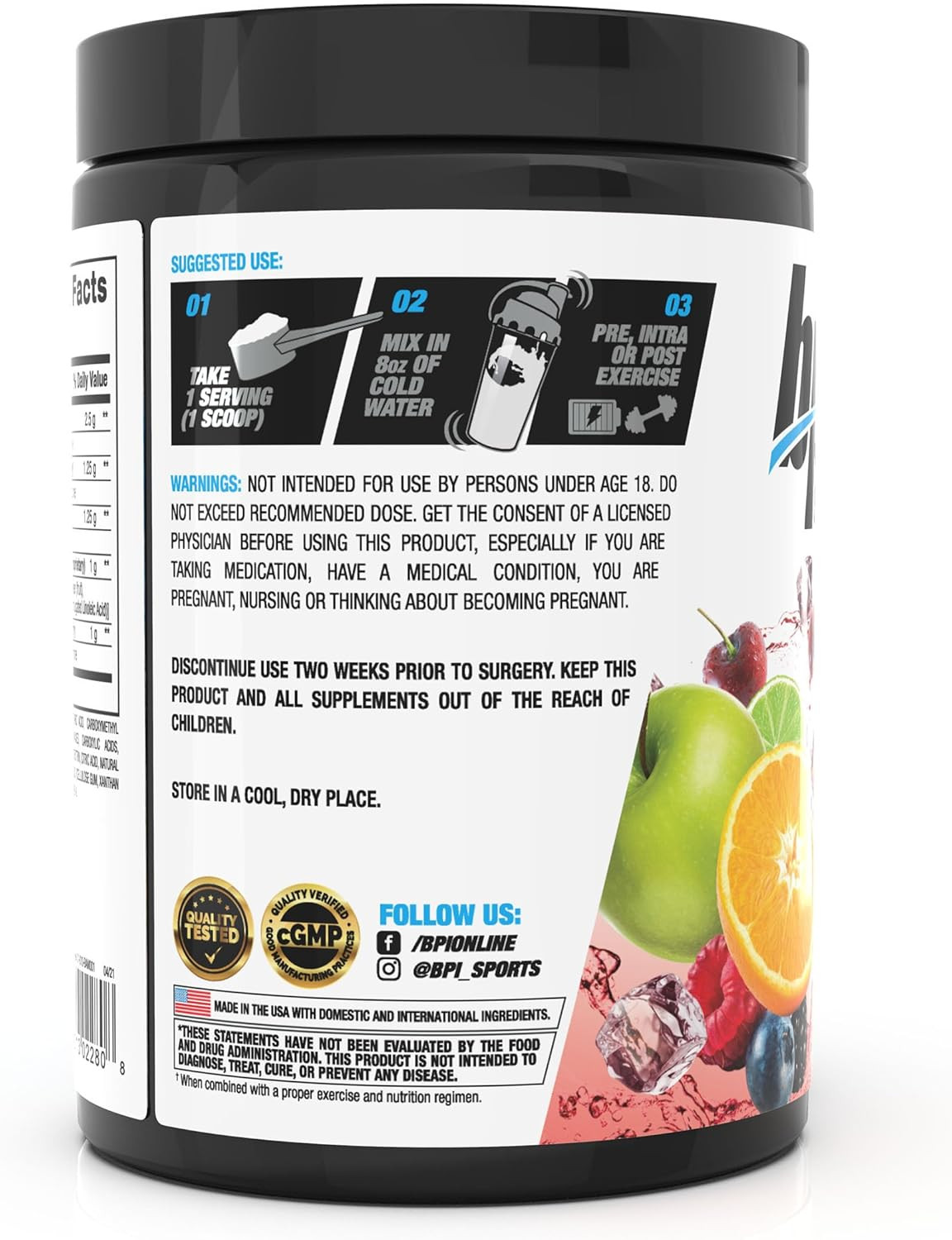 Best Aminos – BCAA Powder Post Workout & Glutamine Recovery Drink with Branched