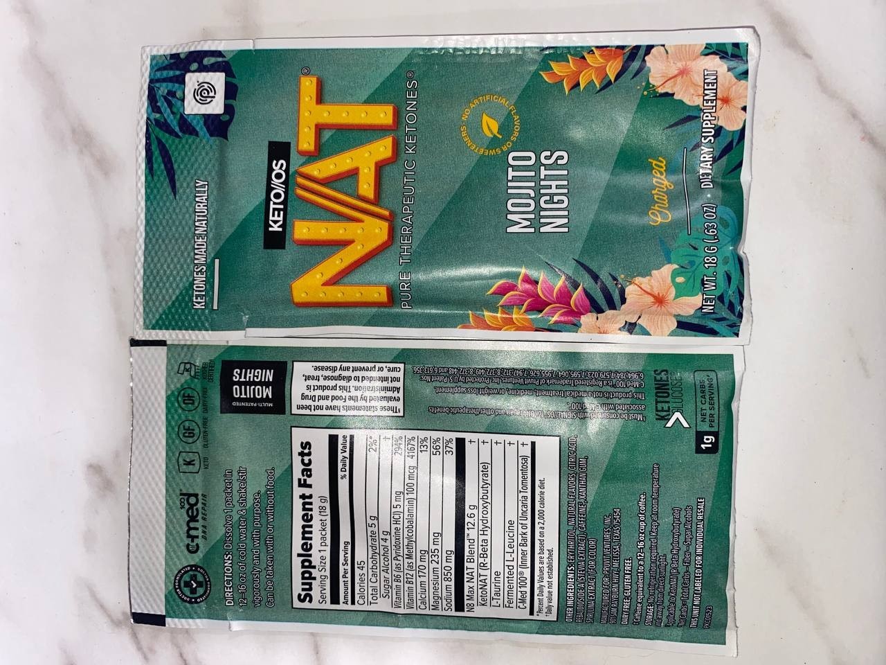 🔥K1 Ketones BUY ONE PACK no minimum NAT Pruvit Ketone Keto K_1 K-1🔥
