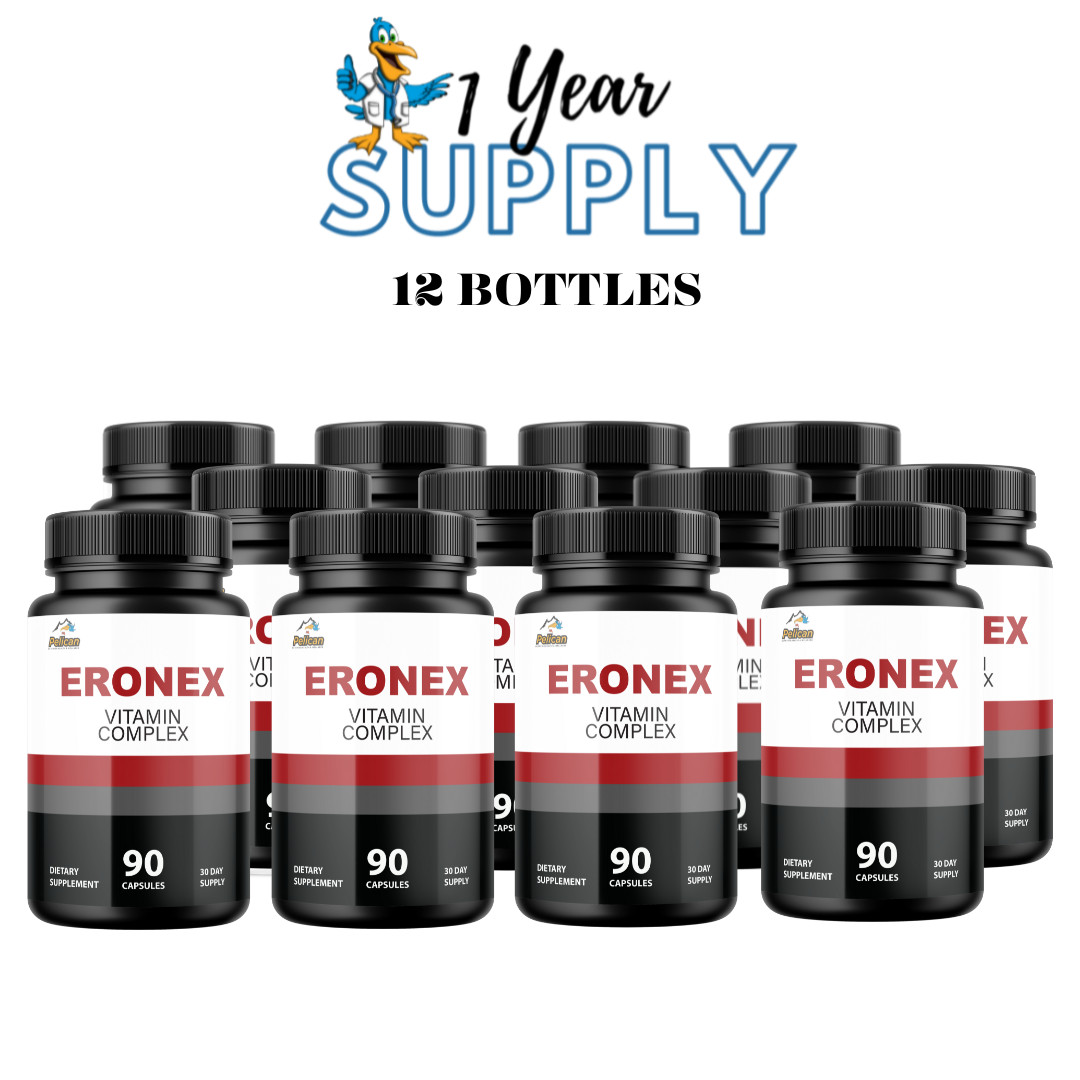 Eronex- Bodybuilding & Men’s Health Support- 12 Bottles- 1080 Capsules