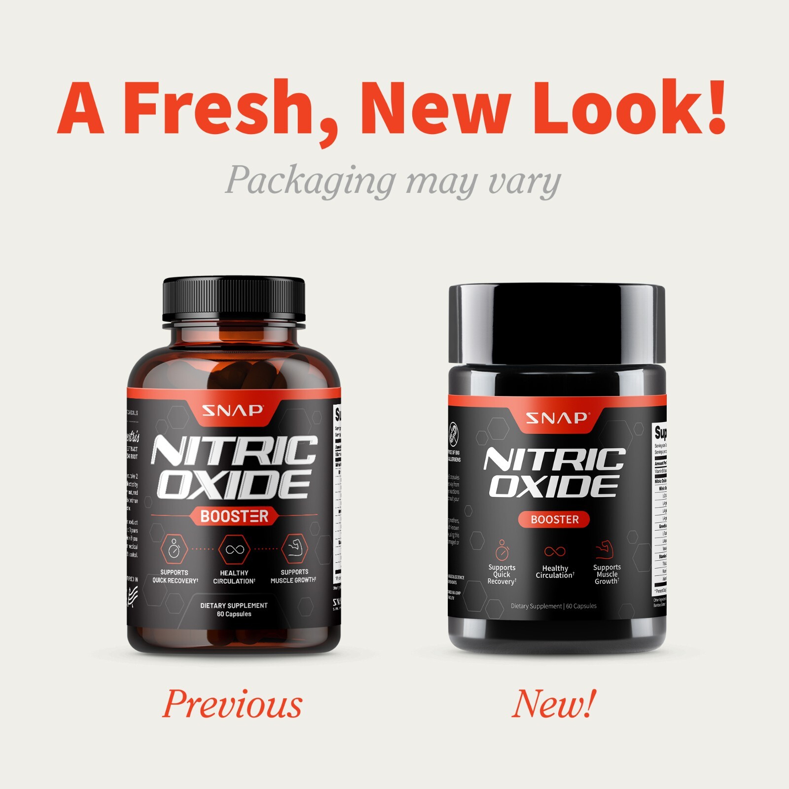Nitric Oxide Natural Booster Supplement – L-Arginine, L-Citrulline 1500mg – 60ct
