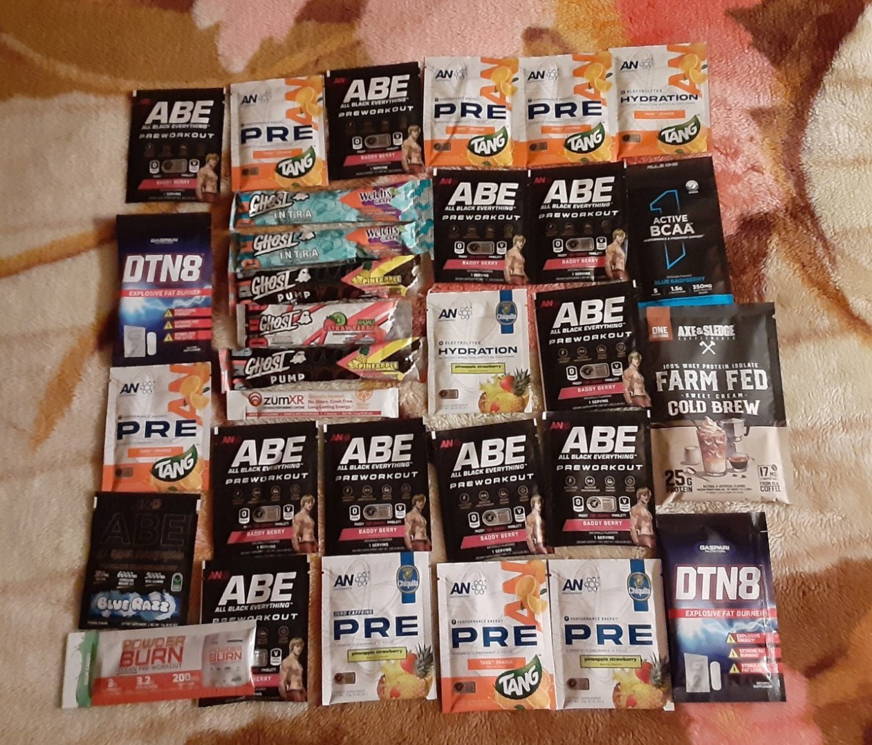Supplement Samples ghost Pre-Workout whey Protein shaker cup arnold classic