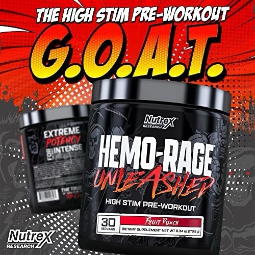 Fruit Punch High Stim Pre-workout (30 servings) Exp 10/26