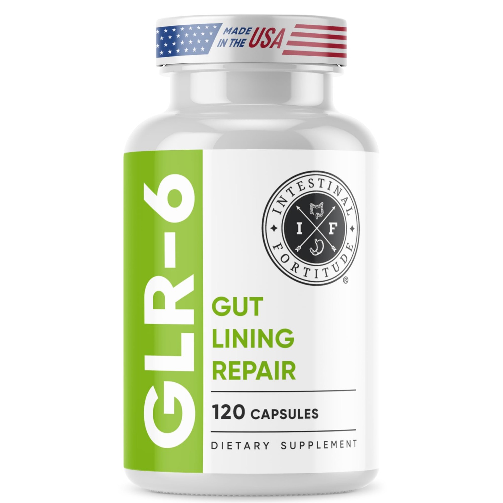 Intestinal Fortitude Gut Lining Repair Supplement GLR-6 Vegan L-glutamine DGL