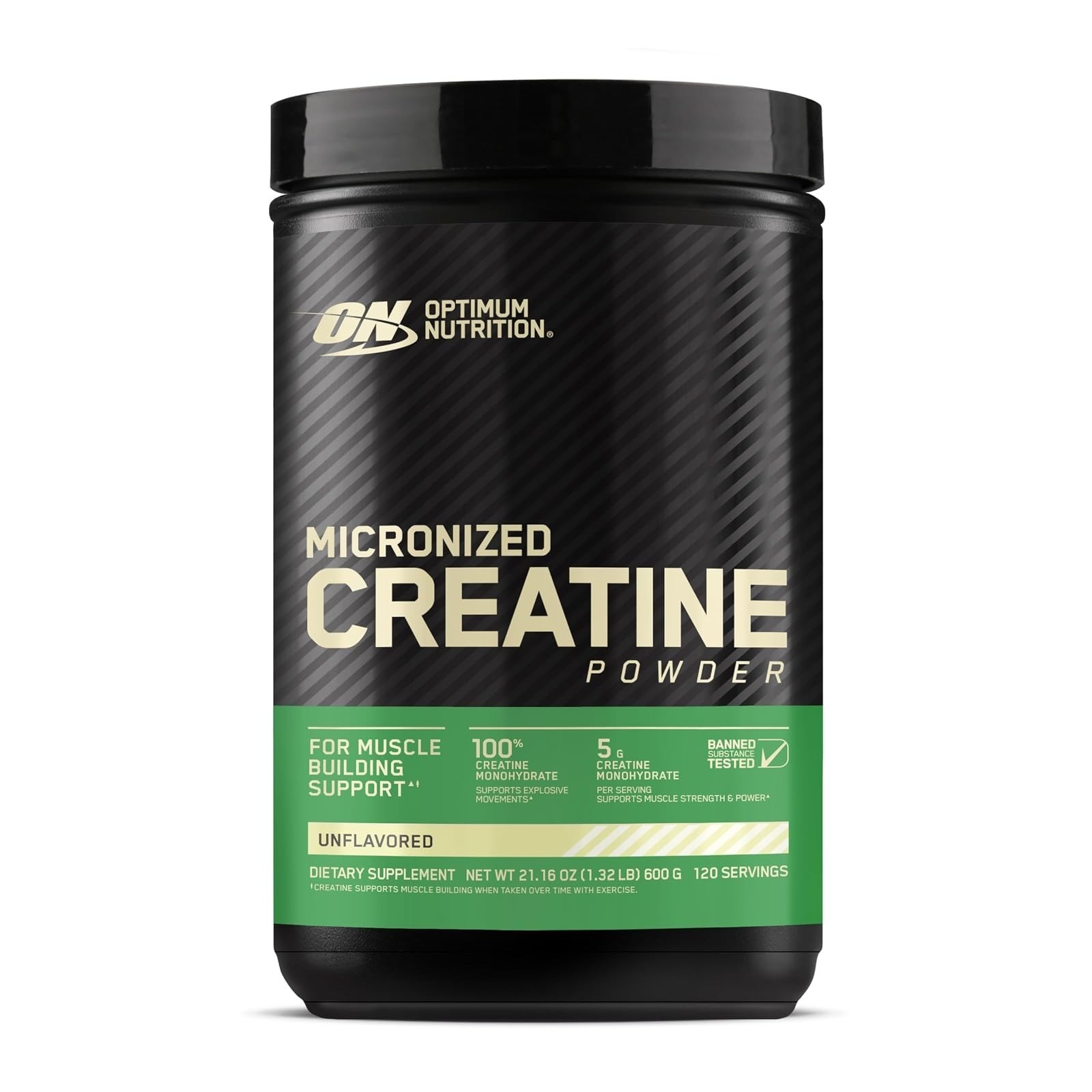 Optimum Nutrition Creatine Monohydrate Powder 120 Servings Unflavored