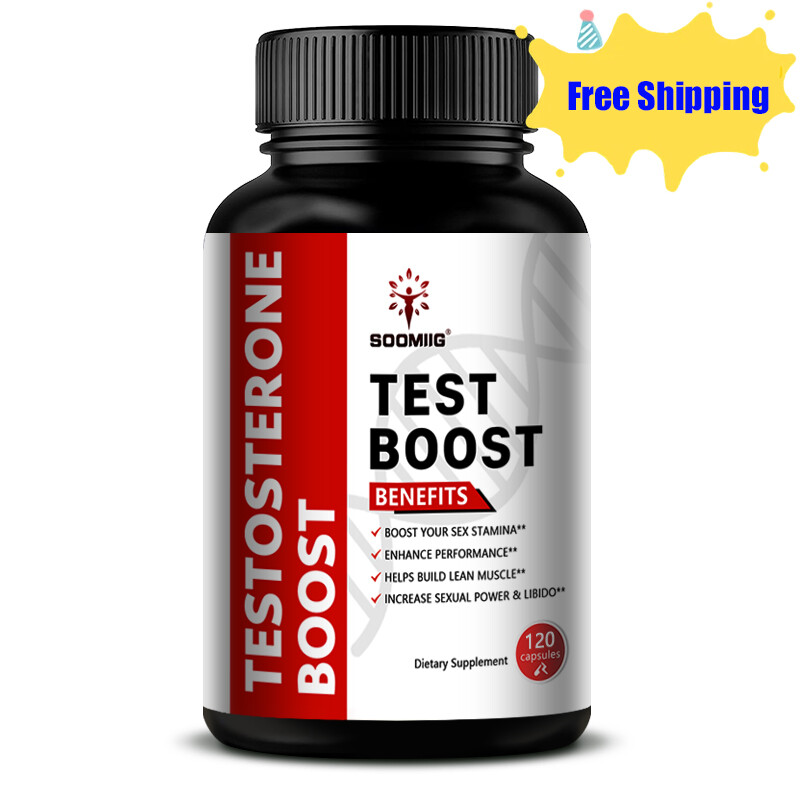 TEST BOOST Max Men Testosterone Strength Build Muscle Power Sex bOOst, 120 CAPS