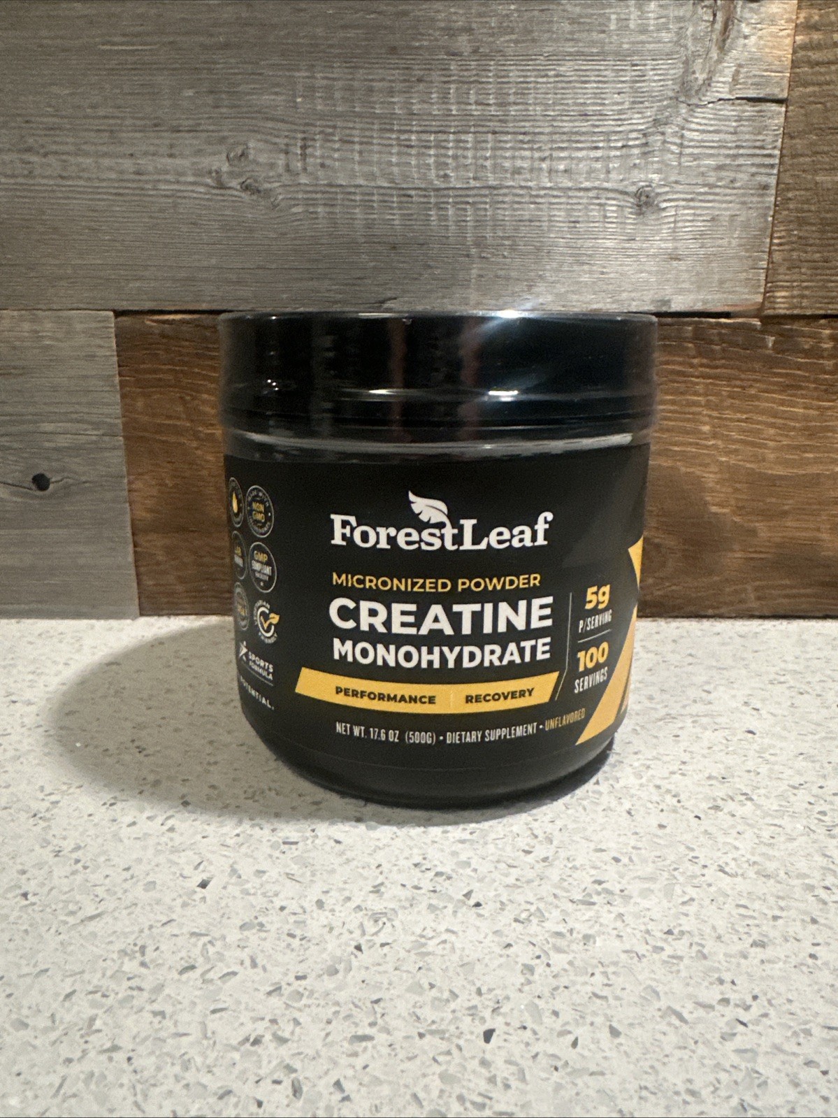 Forest Leaf Pure Micronized Powder Creatine – 100 servings 17.6 oz Exp 12/2028