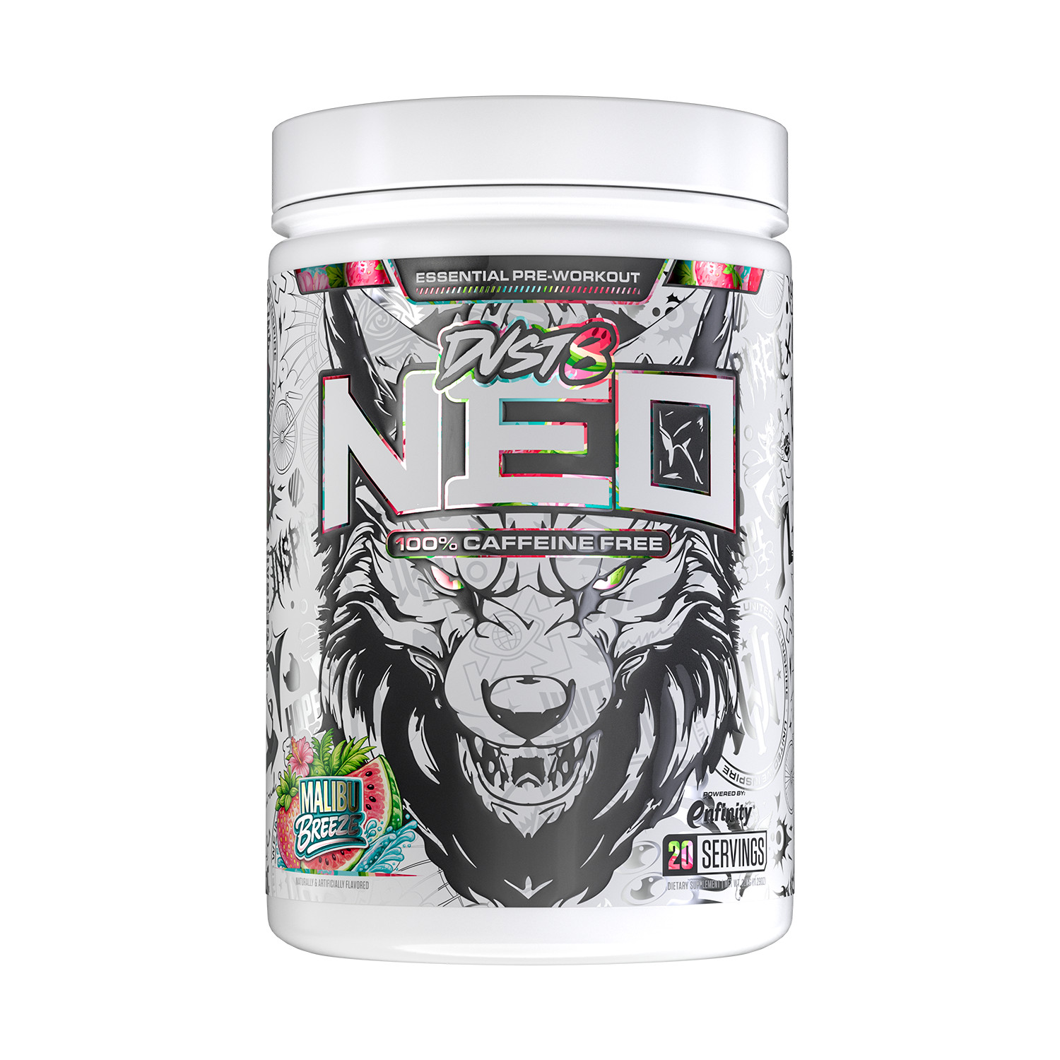 DVST8 NEO: Pre-Workout 200mg Enfinity Paraxant 3 Flavors See description.